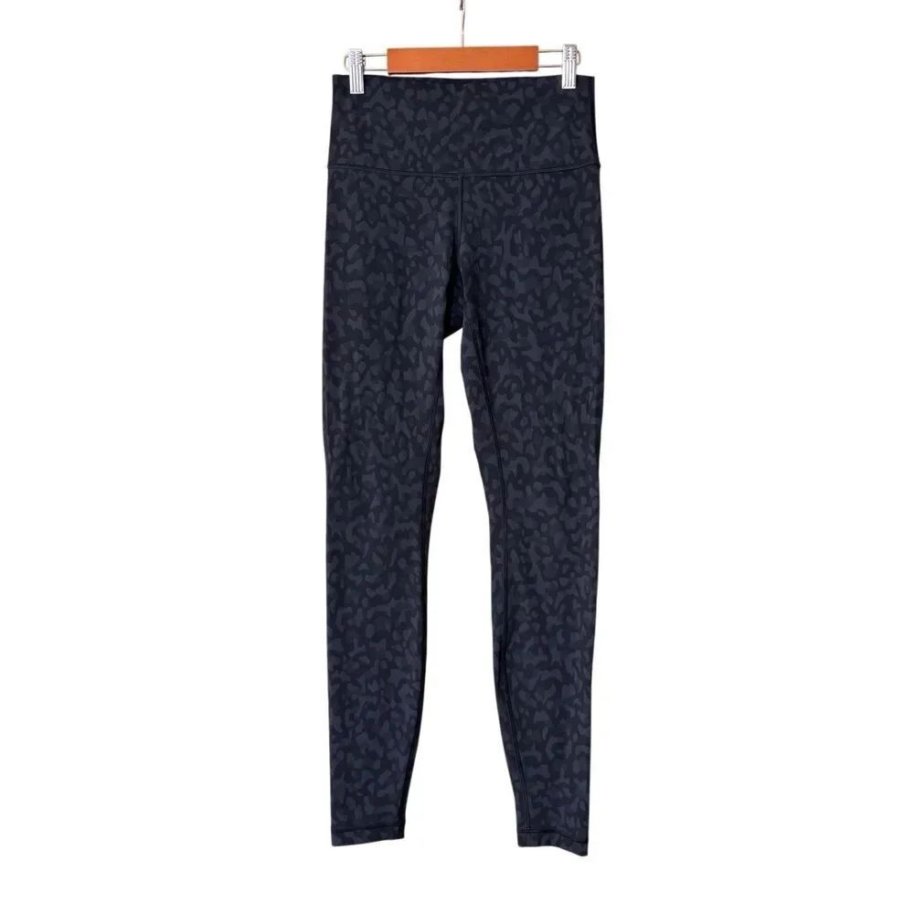 Lululemon Wunder Under leggings black grey size 6